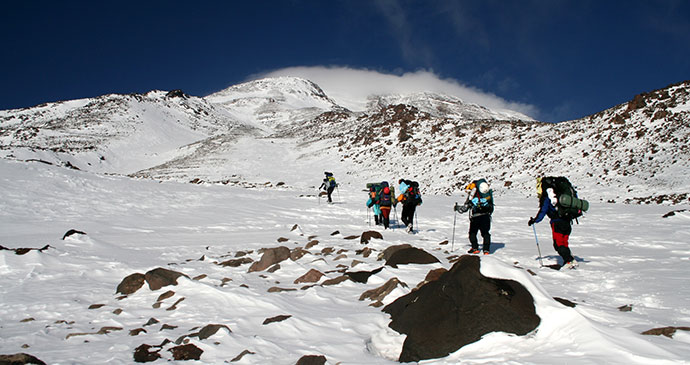 walkers on mount ararat eastern turkey by Cenkertekin Dreamstime