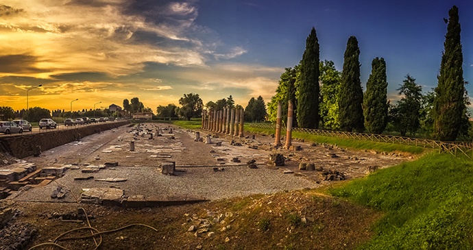 Roman ruins Aquileia Italy by Lytd11, Shutterstock