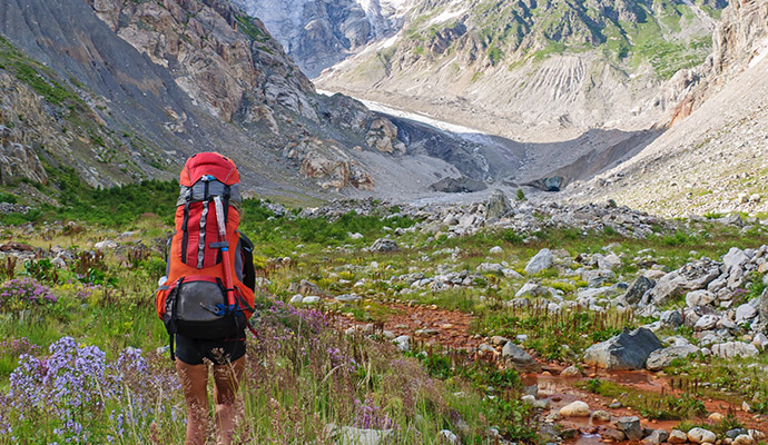 Hiking, High Caucasus, Georgia by Rosalik Oleksandr, Shutterstock