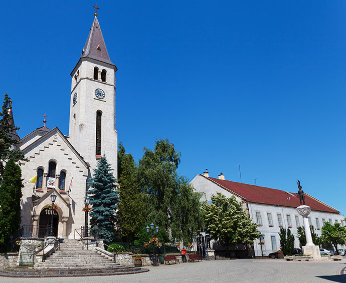 Roman Catholic Church Tokaj Hungary Europe by dzika_mrowka Shutterstock