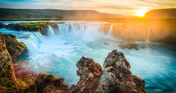 Godafoss Iceland by Ronny Bas