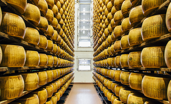 Parmigiano-Reggiano cheese Emilia-Romagna Italy by Emilia-Romagna Tourist Board