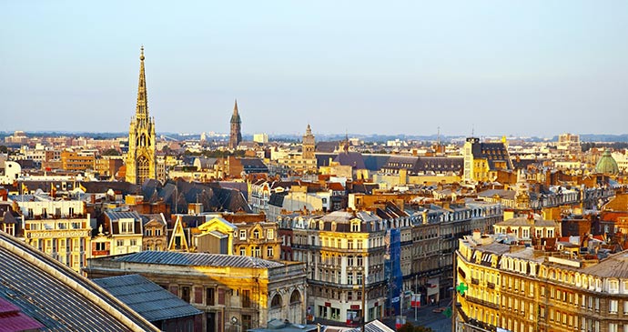 The view over Lille France by Meiqianbao Shutterstock