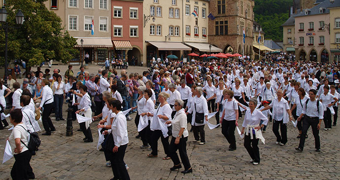Dancing Procession Echternach Luxembourg by Laura Pidgley