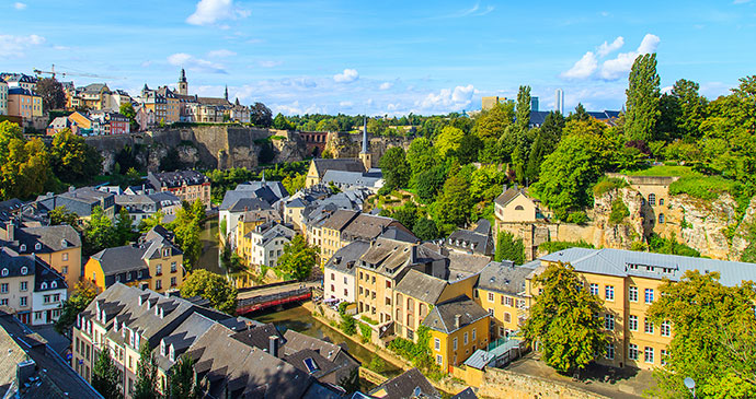 Luxembourg City Luxembourg Europe by Marcin Krzyzak, Shutterstock