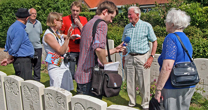 Finding relative at Bailleul Cemetery, Nord-Pas de Calais by John Ruler