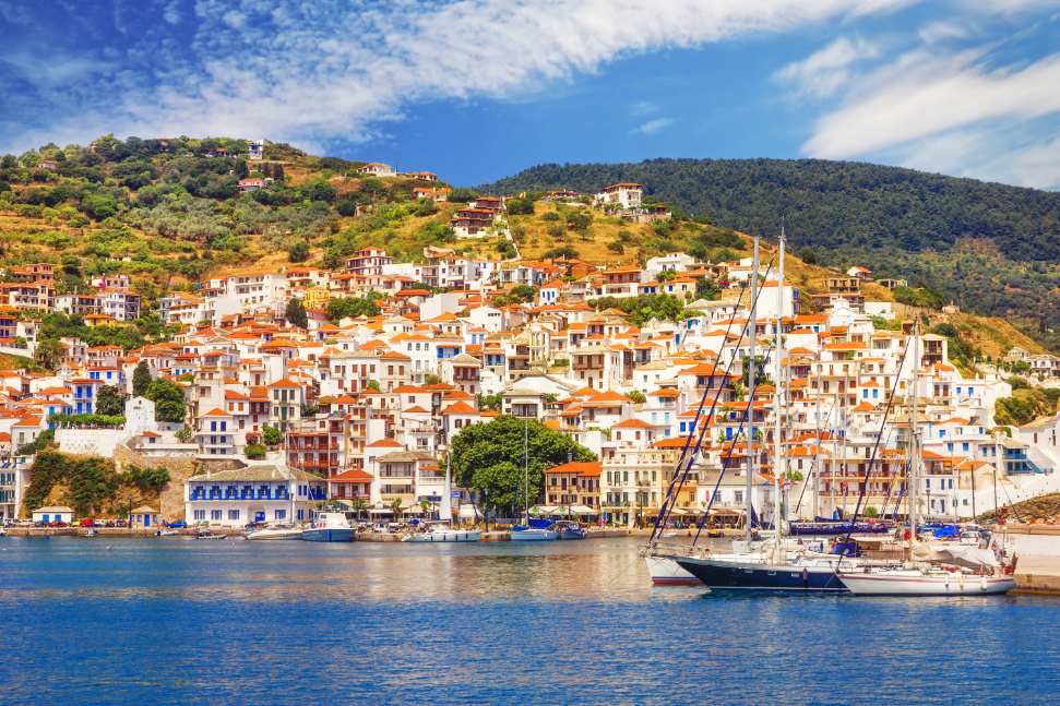 Skopleos Old Town Sporades Greece by Mila Akovska, Shutterstock