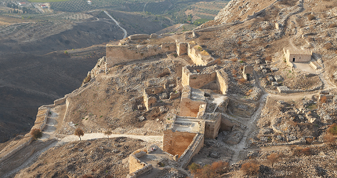 Acrocorinth fortress Peloponnese Greece Europe by Galina Mikhalishina , Shutterstock