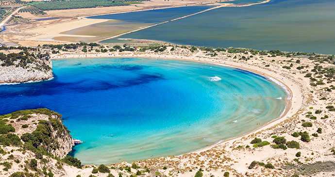 Voidokilia beach Peloponnese Greece Europe by PNIK Shutterstock