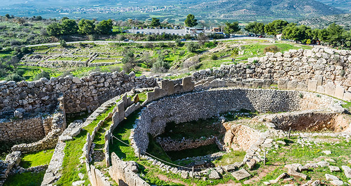 Mycenae The Peloponnese Greece by RODKARV Shutterstock