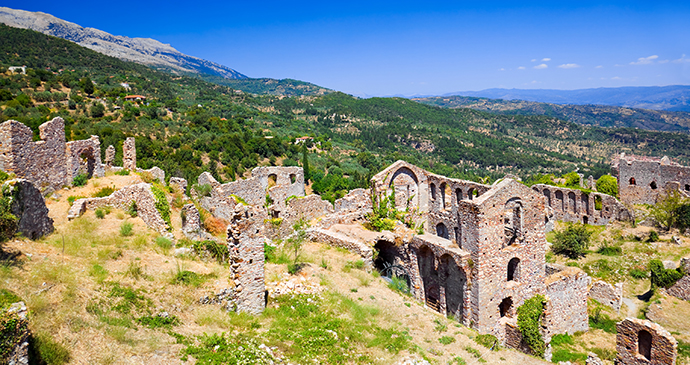 Ruins of Mystra Peloponnese Greece Europe by Tatiana Popova, Shutterstock