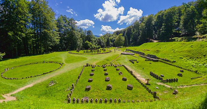 Roman ruins at Sarmizegetusa, Transylvania, Romania by Balate Dorin, Shutterstock
