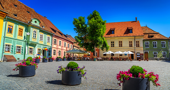 Sighisoara UNESCO World Heritage Site Transylvania Romania by Gaspar Janos Shutterstock