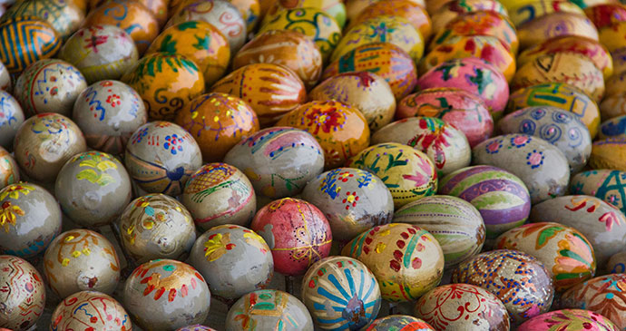 Painted eggs Serbia by Antony Stanley