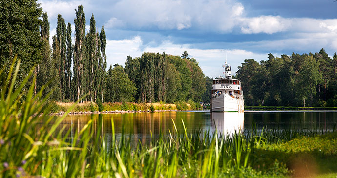 Ferry on the Gota Canal West Sweden Europe by Asa Dahlgren West Sweden Tourist Board