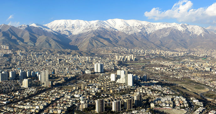 view from milad tower tehran iran by maria oleinik