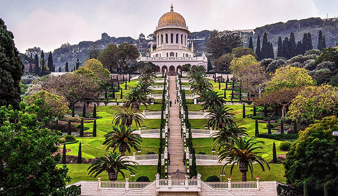 Baha’i Shrine and Persian Gardens in Haifa Israel by Eve81, Shutterstock 