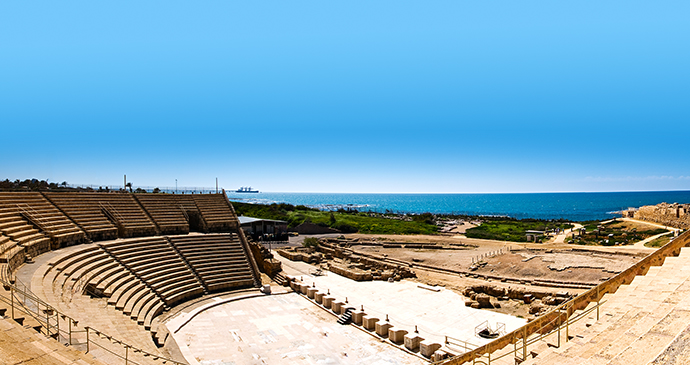 Caesarea, amphitheatres, Israel by ImagineStock, Shutterstock