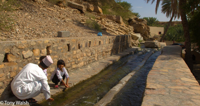 Aflaj irrigation system, Oman © Tony Walsh