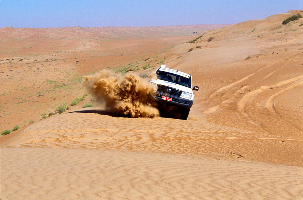 Wadi bashing Wihibah Sands Oman by Ministry of Tourism Oman