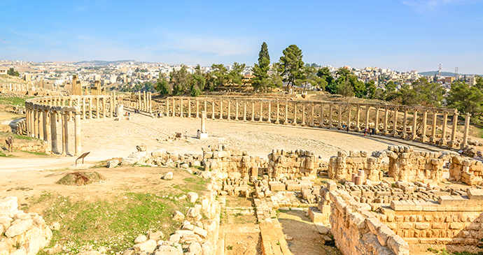 Jerash Roman city Jordan by Richard-Yoshida, Shutterstock