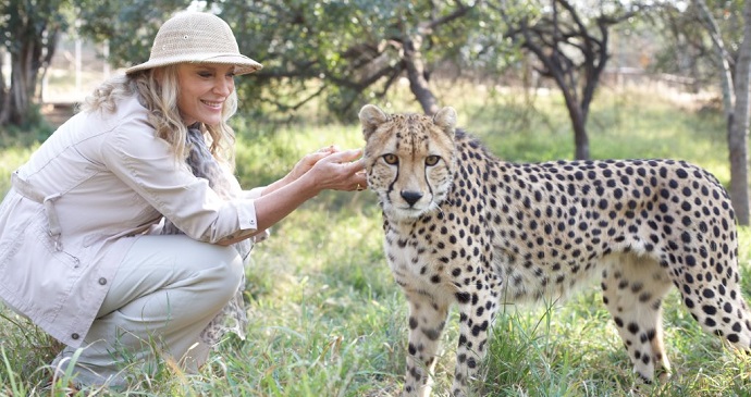 Princess Michael and a cheetah, A Cheetahs Tale, John Swannell