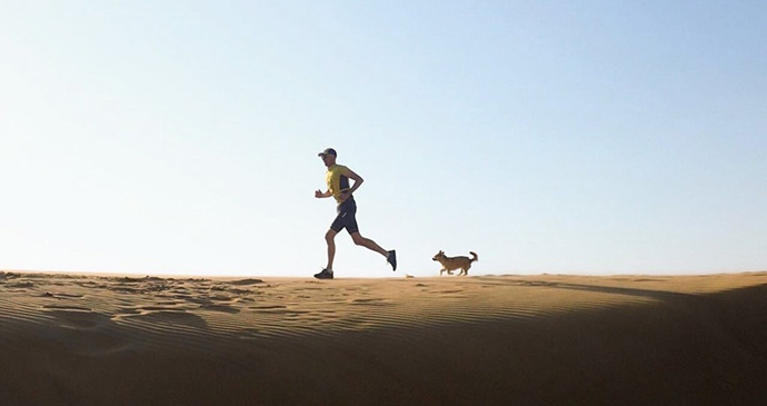 Gobi and Dion running by @findinggobi