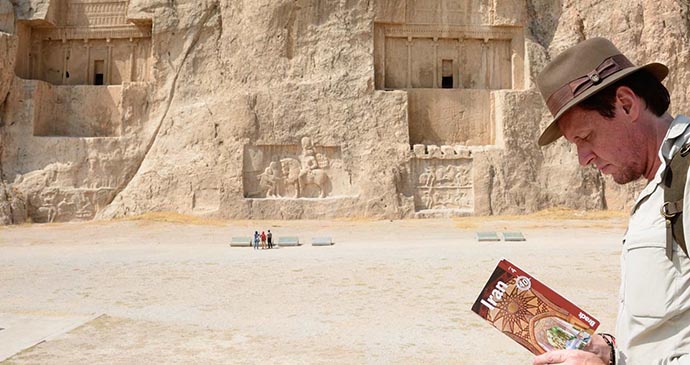 Shane at Naqsh-e Rostam, Iran © Shane Dallas