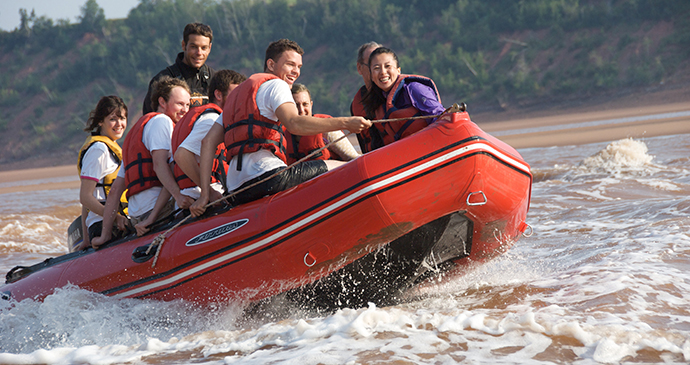 Tidal-bore rafting Shubenacadie River Nova Scotia Canada by Nova Scotia Tourism Agency