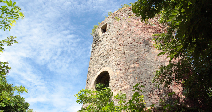 Stone windmill, Belair Estate, Grenada by Celia Sorhaindo