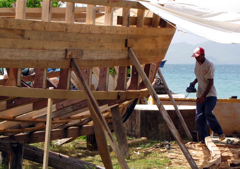 Boatbuilding, Grenada by Paul Crask