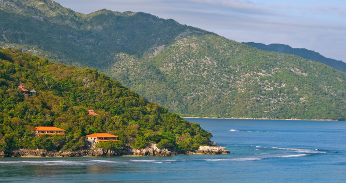The rugged coastline of Haiti by FloridaStock, Shutterstock