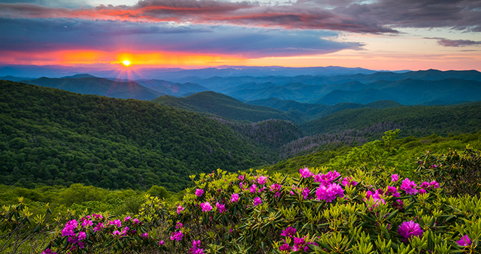 Blue Ridge Mountains Virginia USA The Cardinal train by Dave Allen Photography, Shutterstock 