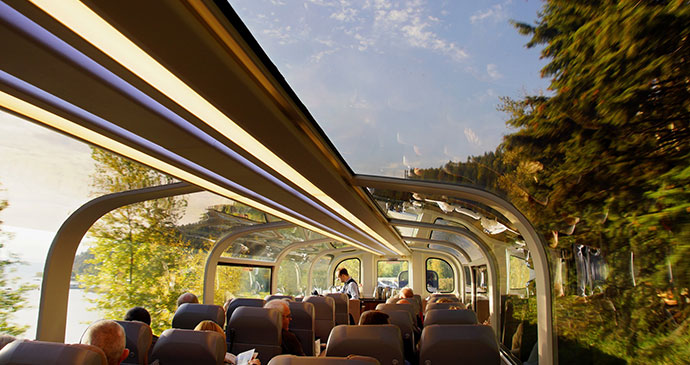 Rocky Mountaineer train Seattle to Calgary Canada USA by Chantal de Bruijne Shutterstock