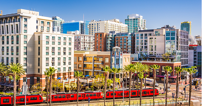 Downtown San Diego Pacific Surfliner California USA by Sean Pavone, Shutterstock