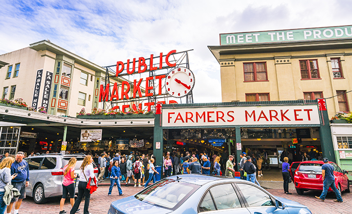 Pike Place Market Seattle USA by Checubus, Shutterstock