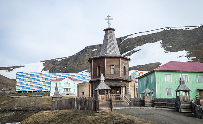Russian Orthodox church, Barentsburg, Svalbard by Ana Flasker, Shutterstock