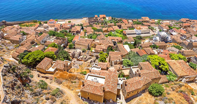 Monemvasia Peloponnese Greece Europe by Korpithas Shutterstock