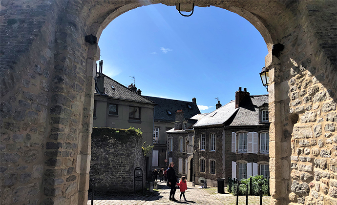 Boulogne old town Calais Kidding Around by Adrian Phillips