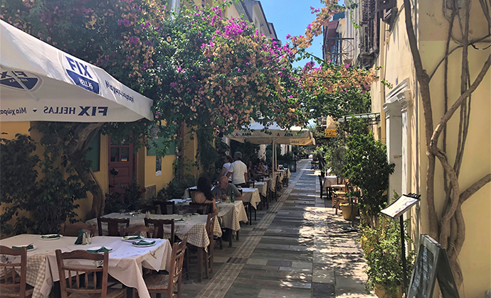 Taverna Nafplio Peloponnese Kidding Around by Adrian Phillips