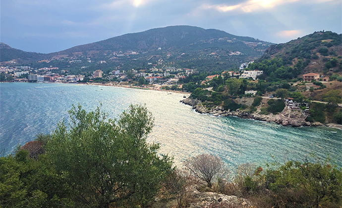 View of Tolon Peloponnese Kidding Around by Adrian Phillips