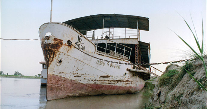 Indus Queen ferry Indus River Pakistan by Iain Campbell