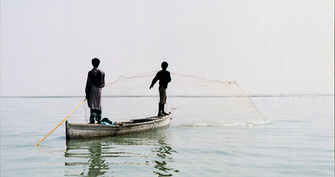 Lake Manchar Pakistan Indus River by Iain Campbell