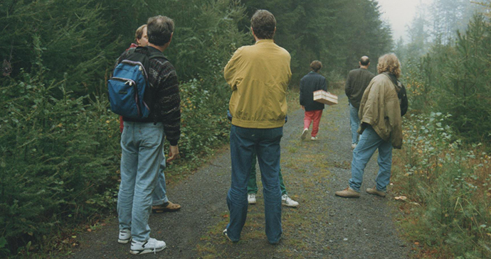 Exploring Odenwald with other publishers © Hilary Bradt