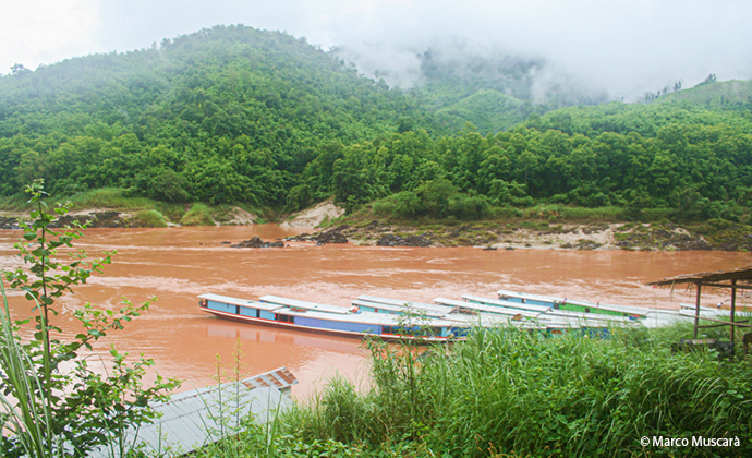 Mekong River Laos by Marco MuscarĂ