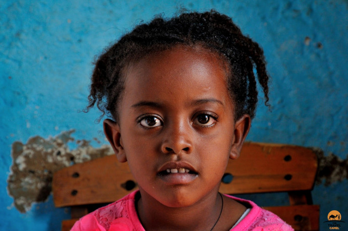 Assertive girl in Axum by photographer of the month Shane Dallas