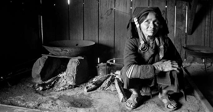 Akha village Buon Pays Laos