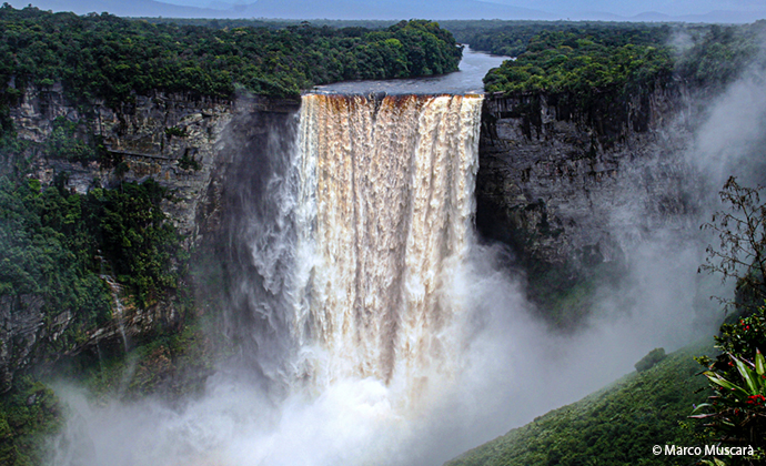 Kaieteur Falls Guyana by Marco MuscarĂ