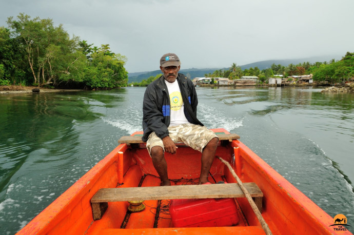 Travelling Across Placid Langa Langa Lagoon by photographer of the month Shane Dallas